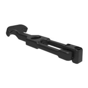 Flexible Draw Latch (without keeper), Front Mount, Medium, Rubber, Black