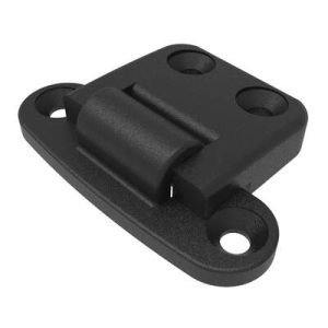 Surface Mount Hinge, 41.5 mm size, with Mounting Holes, Polyamide, Black