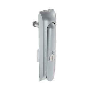 Swinghandle Latch, Medium Size - 125 mm (4.92 in), Without Padlock Hasp, Use with Linear Actuator, CH 751 Key (2 Keys Included), Non-Sealed, Zinc Alloy, Satin Chrome Plated