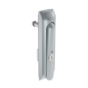 Swinghandle Latch, Medium Size - 125 mm (4.92 in), Without Padlock Hasp, Use with Linear Actuator, CH 333 Key, Non-Sealed, Zinc Alloy, Satin Chrome Plated