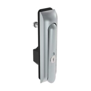 Swinghandle Latch, Medium Size - 125 mm (4.92 in), Without Padlock Hasp, Use with Linear Actuator, CH 333 Key, Sealed, Zinc Alloy, Satin Chrome Plated