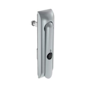 Swinghandle Latch, Medium Size - 125 mm (4.92 in), Without Padlock Hasp, Use with Linear Actuator, Bellcore 216 Key, Non-Sealed, Zinc Alloy, Satin Chrome Plated