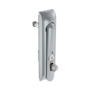 Swinghandle Latch, Medium Size - 125 mm (4.92 in), With Padlock Hasp, Use with Linear Actuator or as Single Point Latch, CH 333 Key, Non-Sealed, Zinc Alloy, Satin Chrome Plated