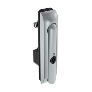 Swinghandle Latch, Medium Size - 125 mm (4.92 in), Without Padlock Hasp, Use with Linear Actuator, 3 mm Double Bit, Sealed, Zinc Alloy, Satin Chrome Plated