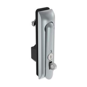 Swinghandle Latch, Medium Size - 125 mm (4.92 in), With Padlock Hasp, Use with Linear Actuator or as Single Point Latch, CH 333 Key, Sealed, Zinc Alloy, Satin Chrome Plated