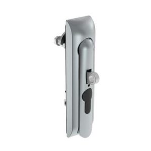Swinghandle Latch, Medium Size - 125 mm (4.92 in), With Padlock Hasp, Use with Linear Actuator or as Single Point Latch, Non-Locking with detent, Non-Sealed, Zinc Alloy, Satin Chrome Plated