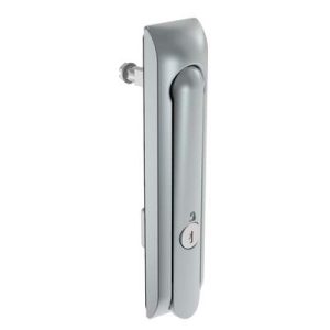 Swinghandle Latch, Large Size - 150 mm (5.9 in), Without Padlock Hasp, Use with Linear Actuator, CH 333 Key, Non-Sealed, Zinc Alloy, Satin Chrome Plated