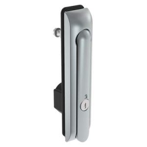 Swinghandle Latch, Large Size - 150 mm (5.9 in), Without Padlock Hasp, Use with Linear Actuator, CH 333 Key, Sealed, Zinc Alloy, Satin Chrome Plated