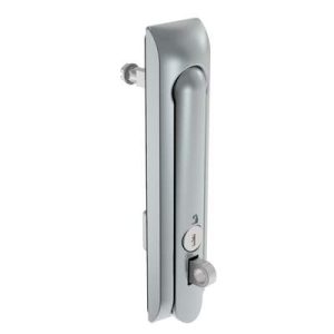 Swinghandle Latch, Large Size - 150 mm (5.9 in), With Padlock Hasp, Use with Linear Actuator or as Single Point Latch, CH 333 Key, Non-Sealed, Zinc Alloy, Satin Chrome Plated