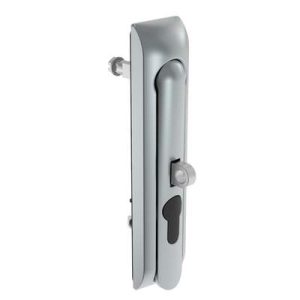 Swinghandle Latch, Large Size - 150 mm (5.9 in), With Padlock Hasp, Use with Linear Actuator or as Single Point Latch, Non-Locking with detent, Non-Sealed, Zinc Alloy, Satin Chrome Plated