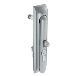 Swinghandle Latch, Large Size - 150 mm (5.9 in), With Padlock Hasp, Use with Linear Actuator or as Single Point Latch, CH 300 Key DIN, Non-Sealed, Zinc Alloy, Satin Chrome Plated