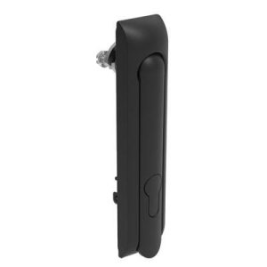 Swinghandle Latch, Large Size - 150 mm (5.9 in), Without Padlock Hasp, Use with Linear Actuator, Non-Locking with detent, Non-Sealed, Zinc Alloy, Powder Coated, Black