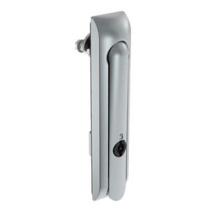 Swinghandle Latch, Large Size - 150 mm (5.9 in), Without Padlock Hasp, Use with Linear Actuator, 3 mm Double Bit, Non-Sealed, Zinc Alloy, Satin Chrome Plated