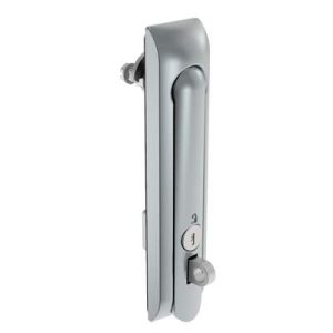 Swinghandle Latch, Large Size - 150 mm (5.9 in), With Padlock Hasp, Use with Linear Actuator or as Single Point Latch, CH 333 Key, Non-Sealed, Zinc Alloy, Satin Chrome Plated