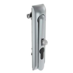 Swinghandle Latch, Large Size - 150 mm (5.9 in), With Padlock Hasp, Use with Linear Actuator or as Single Point Latch, Non-Locking with detent, Non-Sealed, Zinc Alloy, Satin Chrome Plated