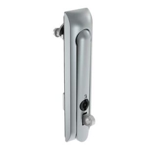 Swinghandle Latch, Large Size - 150 mm (5.9 in), With Padlock Hasp, Use with Linear Actuator or as Single Point Latch, 3 mm Double Bit, Non-Sealed, Zinc Alloy, Satin Chrome Plated