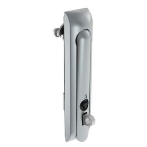 Swinghandle Latch, Large Size - 150 mm (5.9 in), With Padlock Hasp, Use with Linear Actuator or as Single Point Latch, 8 mm Triangle, Non-Sealed, Zinc Alloy, Satin Chrome Plated