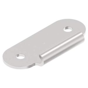 Link Lock Draw Latch, Small Size, Keeper, Steel, Bright - Image 1