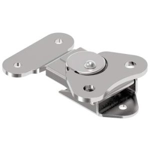 Link Lock Draw Latch, Small Size, Riveted, Steel, Bright - Image 1