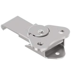 Link Lock Draw Latch, Small Size, Riveted, Steel, Bright - Image 1