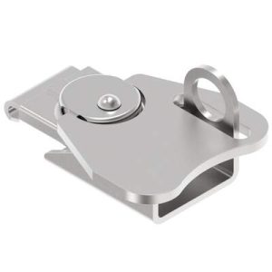 Link Lock Draw Latch, Small Size, Riveted, Stainless Steel, Natural - Image 1