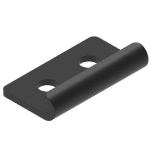 Link Lock Draw Latch, Medium Size, Keeper, Steel, Black - Image 1