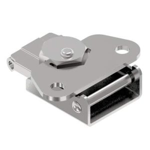 Link Lock Draw Latch, Medium Size, Riveted, Steel, Bright - Image 1