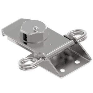 Link Lock Draw Latch, Large Size, Spring Loaded, Steel, Bright - Image 1