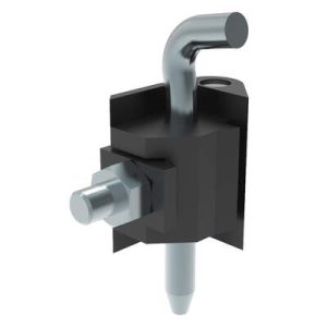 Corner Hinge, Steel, Blue Zinc