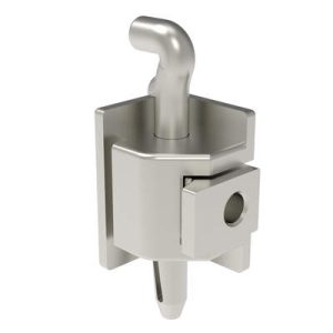 Corner Hinge, Casted Stainless Steel, Electropolished