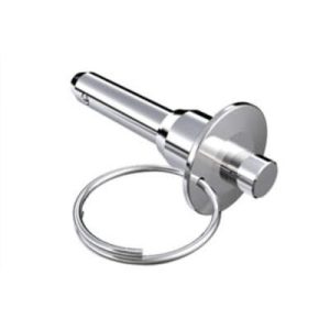 LOCKWELL® Pin, Single Acting, Button - Stainless Steel, 9.530 mm Shank Dia., 63.5 mm Grip, Stainless Steel, Passivated - Image 1