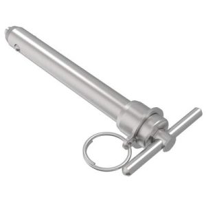 LOCKWELL® Pin, Double Acting, T-Handle, 19.010 mm Shank Dia., 25.4 mm Grip, Stainless Steel, Passivated - Image 1