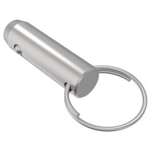 LOCKWELL® Pin, Two Ball Detent - Precision, Ring, 14.250 mm Shank Dia., 203.2 mm Grip, Stainless Steel, Passivated - Image 1