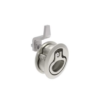 Compression Latch, Medium Size, No Restriction, 18.5 - 29mm (.073 - 1.14 in) Door thickness, 21 - 28mm or 63 -76mm (.83 - 1.10 in or 2.48 - 3.00 in) Grip, 316 Stainless Steel, Electropolished - Image 1