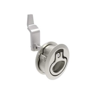 Compression Latch, Medium Size, No Restriction, 18.5 - 29mm (.073 - 1.14 in) Door thickness, 27 - 40mm or 51 -64mm (1.06 - 1.57 in or 2.00 - 2.52 in) Grip, 316 Stainless Steel, Electropolished - Image 1