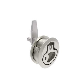 Compression Latch, Medium Size, Locking, 18.5 - 29mm (.073 - 1.14 in) Door thickness, 39 - 52mm (2.01 - 2.52 in) Grip, 316 Stainless Steel, Electropolished - Image 1