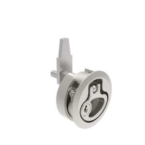 Compression Latch, Medium Size, Key Locking, 12 - 22.5mm (.475 - . 885 in) Door thickness, 39 - 52mm (2.01 - 2.52 in) Grip, 316 Stainless Steel, Electropolished - Image 1