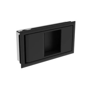 Multi-Point Compression Latch Actuator, Non-Locking Handle Style, Zinc alloy, Black - Image 1