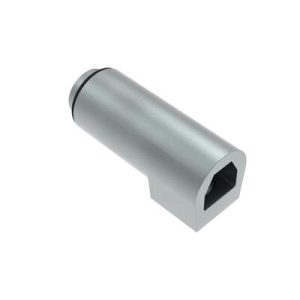 Multi-Point Compression Latch Actuator, Door Edge Style, 8mm Hex Tool Actuated, Zinc alloy, Black