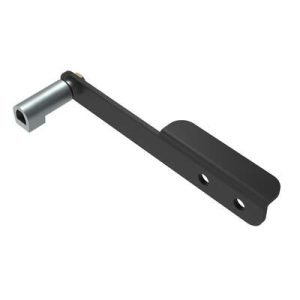 Multi-Point Compression Latch Actuator, Door Edge Style, Handle Actuated (Type A), Zinc alloy, Black - Image 1