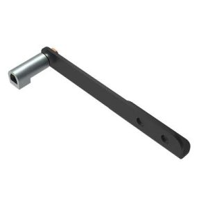 Multi-Point Compression Latch Actuator, Door Edge Style, Handle Actuated (Type B), Zinc alloy, Black