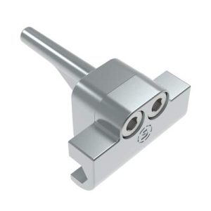 Rotary Latch Striker, Hex Rod Mounting, Die Cast Zinc
