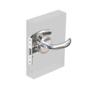 McCoy Entry Door Latch, Nova Handle with Privacy Knob, Right Hand In, 28 - 37mm (1.13 - 1.50 in) Door Thickness, Chrome
