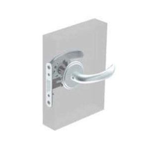 McCoy Entry Door Latch, Nova Handle without Privacy Knob, Right Hand Out or Left Hand In, 28 - 37mm (1.13 - 1.50 in) Door Thickness, Satin Chrome - Image 1