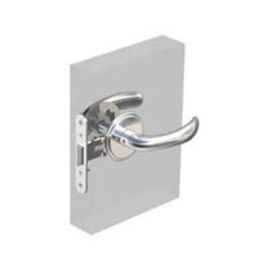 McCoy Entry Door Latch, Nova Handle without Privacy Knob, Right Hand In or Left Hand Out, 22 - 30mm (.88 - 1.19 in) Door Thickness, Chrome - Image 1