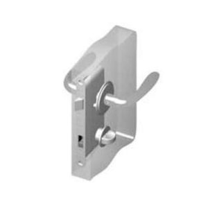 McCoy Star Entry Door Latch, Portifino Handle, Privacy Knob, Right Hand Out, 22 - 30mm (.88 - 1.19 in) Door Thickness, Chrome - Image 1
