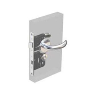 McCoy Star Entry Door Latch, Nova Handle, Star Key Lock, Right Hand In, 28 - 37mm (1.13 - 1.50 in) Door Thickness, Chrome - Image 1