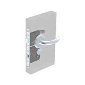 McCoy Star Entry Door Latch, Portifino Handle, Star Key Lock, Left Hand In, 28 - 37mm (1.13 - 1.50 in) Door Thickness, Satin Chrome - Image 1