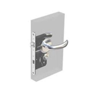 McCoy Star Entry Door Latch, Nova Handle, Star Key Lock, Right Hand Out, 28 - 37mm (1.13 - 1.50 in) Door Thickness, Chrome - Image 1
