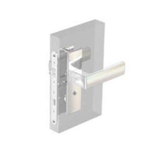 McCoy Star Entry Door Latch, Nordic Handle, Star Key Lock, Left Hand Out, 36.5 - 45mm (1.44 - 1.75 in) Door Thickness, Chrome - Image 1